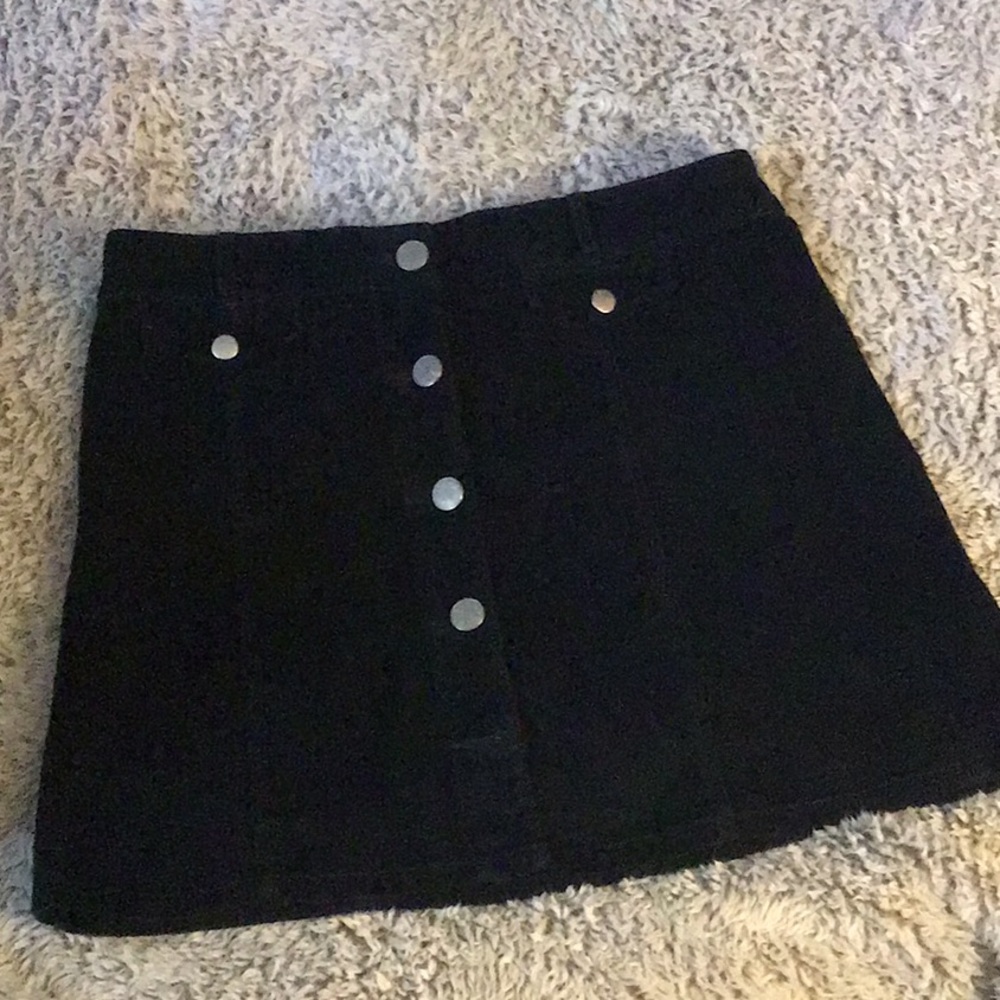 BDG corduroy button front navy mini skirt like new size 8